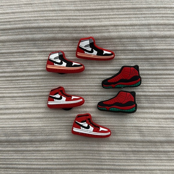 Set of 6 Nike Jordan Charms for Shoes NEW IN PACKAGE - Picture 1 of 6